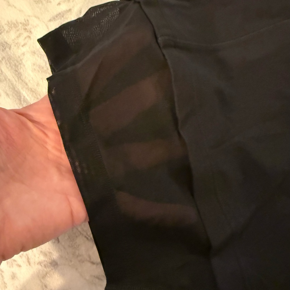 Athleta Black Mesh Me Up Shorts - Picture 3 of 4